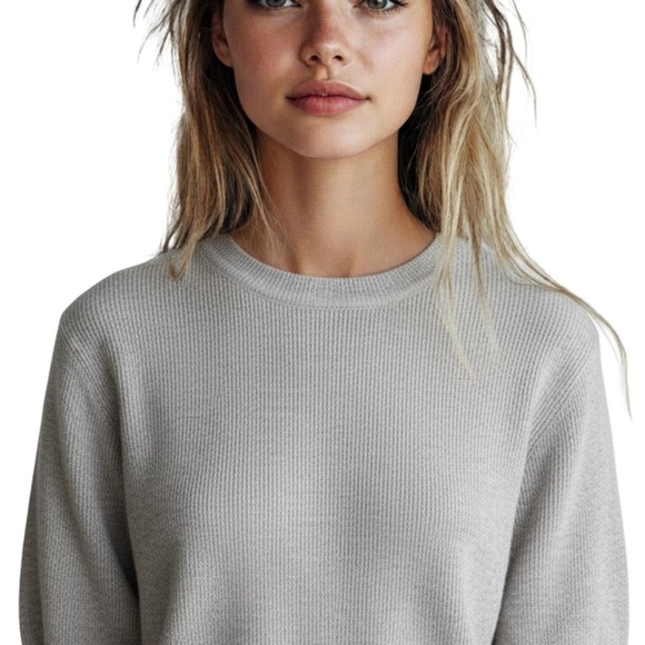 Revolve One Grey Day OGD Cashmere Grey Sweater Pullover Size Large - Picture 2 of 2